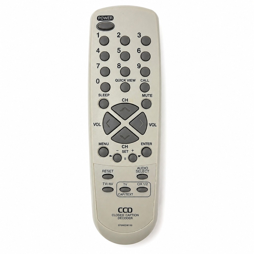 CCD TV Remote Control 076N0DW130 Closed Caption Decoder Clicker Text Mute VTG